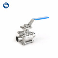 SANTHAI  SS304 SS316L Non-retention Stainless Steel welding Sanitary Ball Valve for Pharmacy